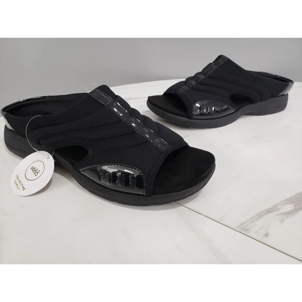 NEW WITHOUT‎ BOX - SIZE 12 - Easy Spirit Traciee 2 Women's Sandal Black Open Toe